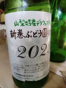 新巻ぶどう園収穫 山梨特産デラウェア種