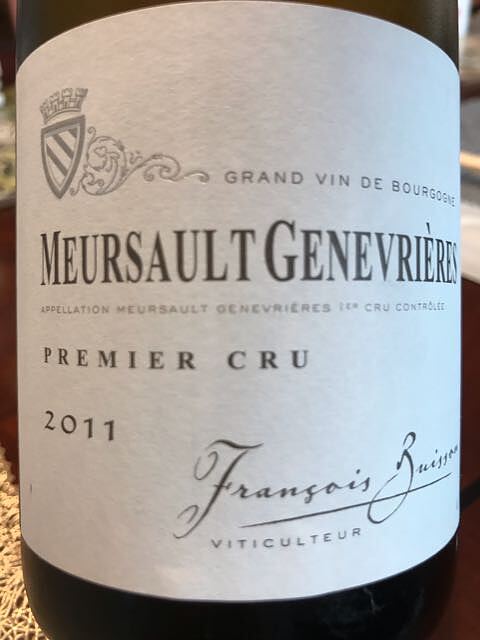 François Buisson Meursault Genevrières 1er Cru