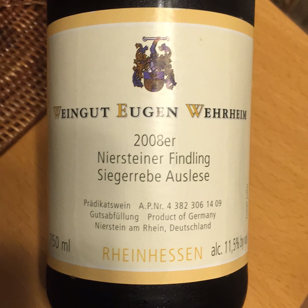 ワイン Niersteiner Findling Auslese Rheinhessen Niersteiner Findling Auslese Rheinhessen - メルカリ