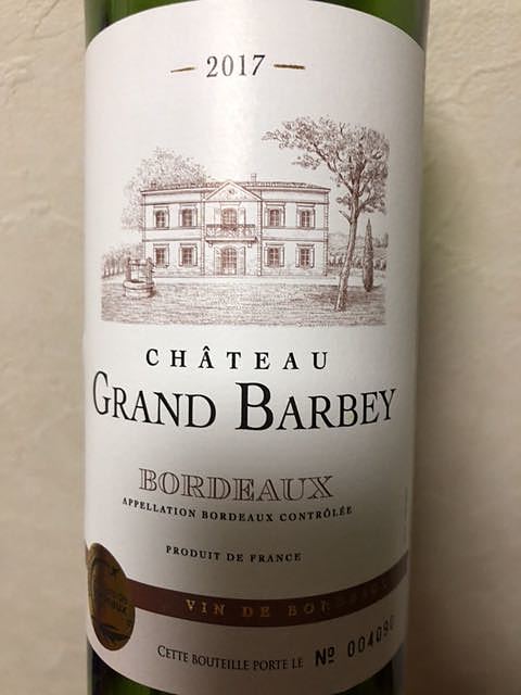 Ch. Grand Barbey Bordeaux