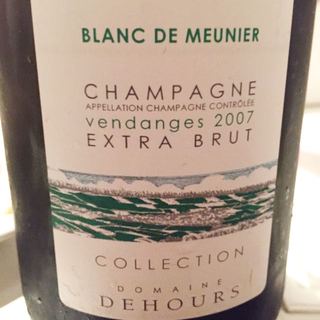 Dehours Blanc de Meunier Extra Brut(デウール ブラン・ド・ムニエ エクストラ・ブリュット)