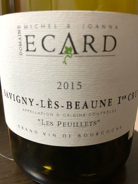 Dom. Ecard Savigny Lès Beaune 1er Cru Les Peuillets(ドメーヌ・エカール サヴィニー・レ・ボーヌ プルミエ・クリュ レ・プィエ)
