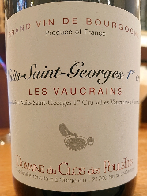 Dom. du Clos des Poulettes Nuits Saint Georges 1er Cru Les Vaucrains