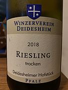 Winzerverein Deidesheim Riesling trocken(2018)