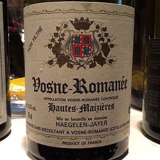 Haegelen Jayer Vosne Romanée Les Hautes Maizières