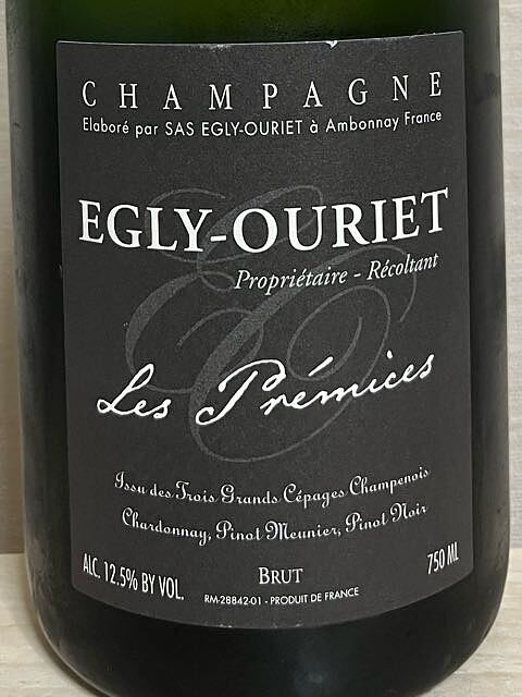 Egly Ouriet Les Prémices Brut(エグリ・ウーリエ レ・プレミス ブリュット)