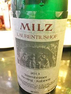 Milz Laurentiushof Trittenheimer Riesling Kabinett(ミルツ・ラウレンティウスホフ トリッテンハイマー リースリング カビネット)