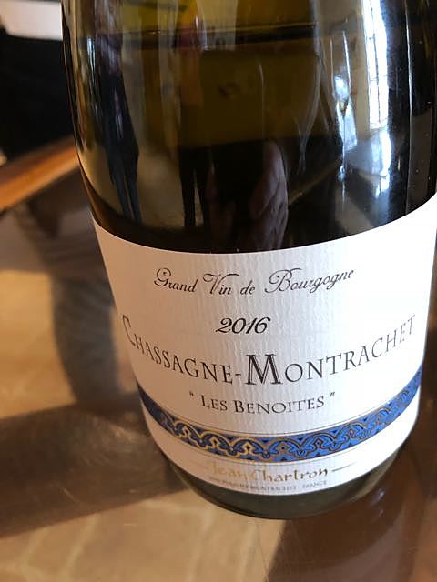 Dom. Jean Chartron Chassagne Montrachet Les Benoites(ドメーヌ・ジャン・シャルトロン シャサーニュ・モンラッシェ レ・ベノワテ)