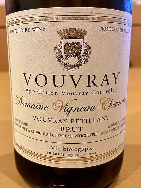 Dom. Vigneau Chevreau Vouvray Méthode Traditionelle Brut(ドメーヌ・ヴィニョー・シュヴロー ヴーヴレ メトッド・トラディッショネル ブリュット)