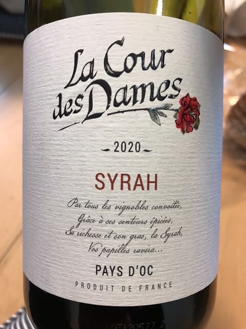 La Cour des Dames Syrah(ラ・クール・デ・ダム シラー)