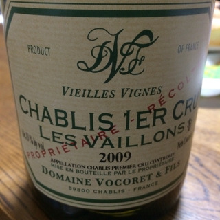 Dom. Vocoret & Fils Chablis 1er Cru Les Vaillons Vieilles Vignes(ドメーヌ・ヴォコレ・エ・フィス シャブリ レ・ヴァイヨン ヴィエイユ・ヴィーニュ)