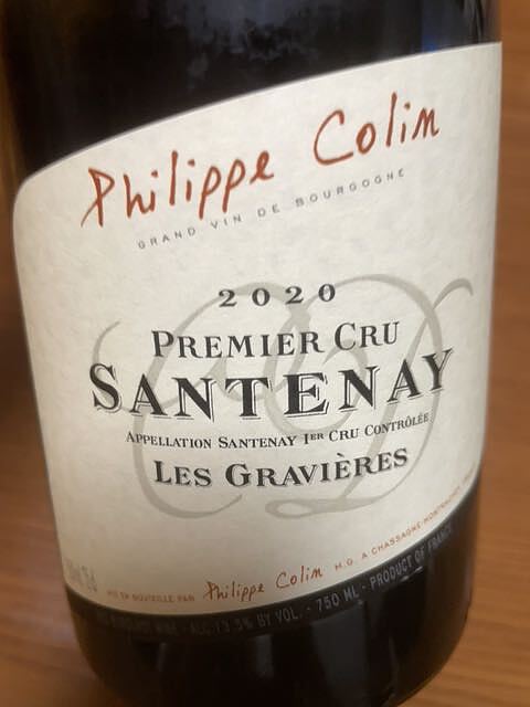 Philippe Colin Santenay 1er Cru Les Gravières