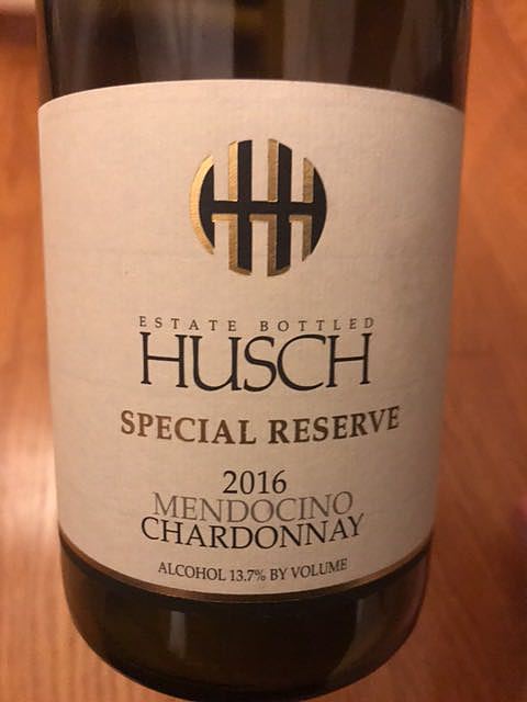 Husch Special Reserve Chardonnay(ハッシュ スペシャル・リザーヴ シャルドネ)