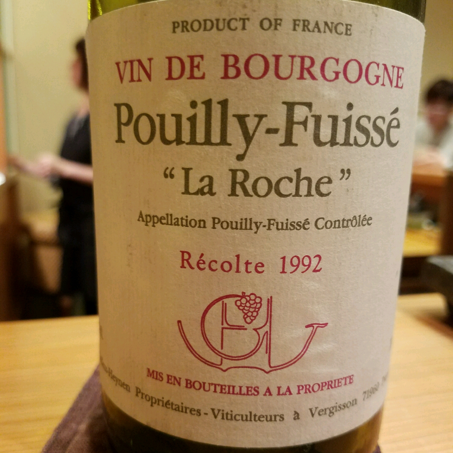 Guffens Heynen Pouilly Fuissé La Roche(ギュファン・エナン