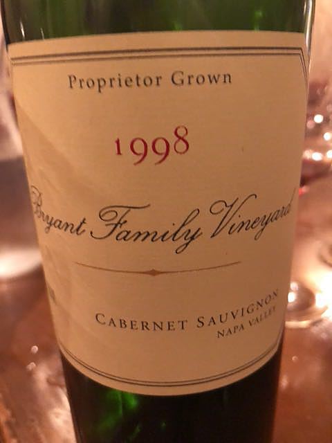 Bryant Family Vineyard Cabernet Sauvignon 1998
