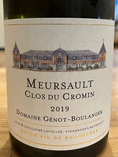 Dom. Génot Boulanger Meursault Clos du Cromin