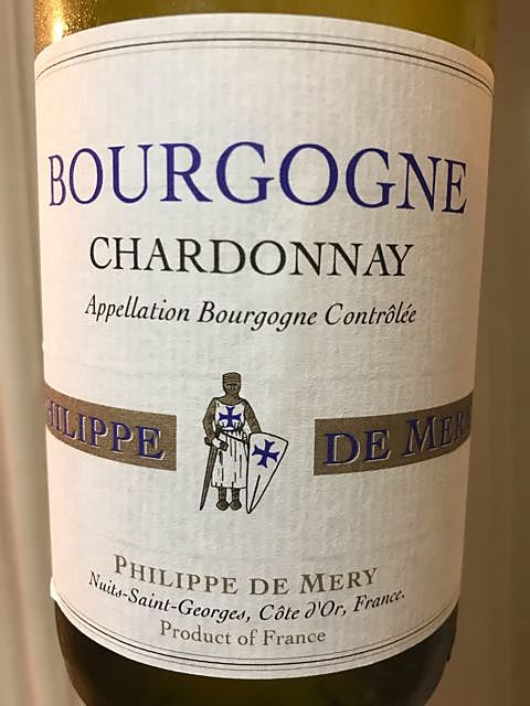 Philippe de Mery Bourgogne Chardonnay(フィリップ・ド・メリー ブルゴーニュ シャルドネ)