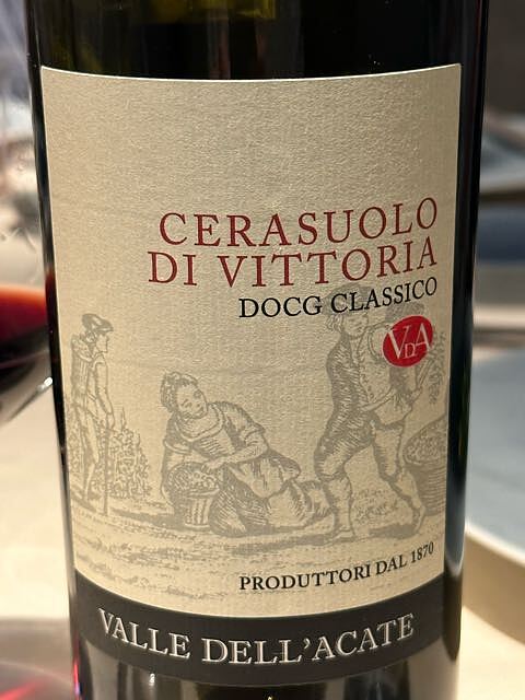 Valle dell'Acate Cerasuolo di Vittoria Classico(ヴァッレ・デッラカーテ チェラスオーロ・ディ・ヴィットーリア クラッシコ)