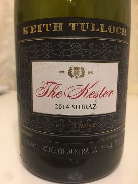 Keith Tulloch The Kester Shiraz(キース・タロック ザ・ケスター シラーズ)