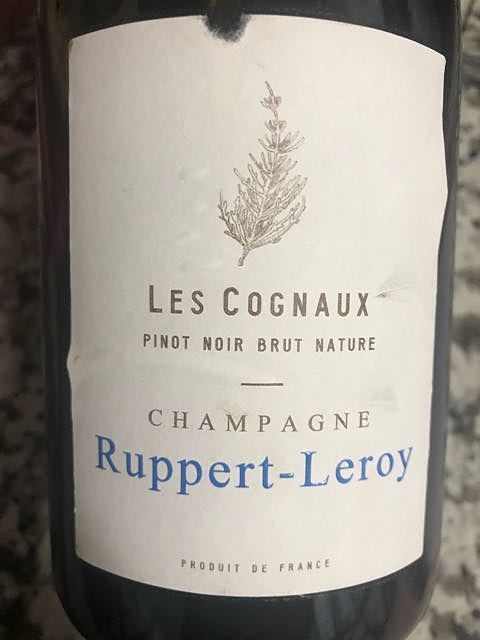 Ruppert Leroy Les Cognaux Pinot Noir Brut Nature(リュペール・ルロワ レ・コノー ピノ・ノワール ブリュット・ナチュール)