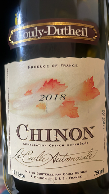Couly Dutheil Chinon La Coulée Automnale