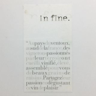 Caravinserail Ventoux In Fine. Blanc(カラヴァンセライユ ヴァントゥー イン・フィーネ ブラン)