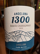 アンデルーナ 1300 オークド シャルドネ(2020)