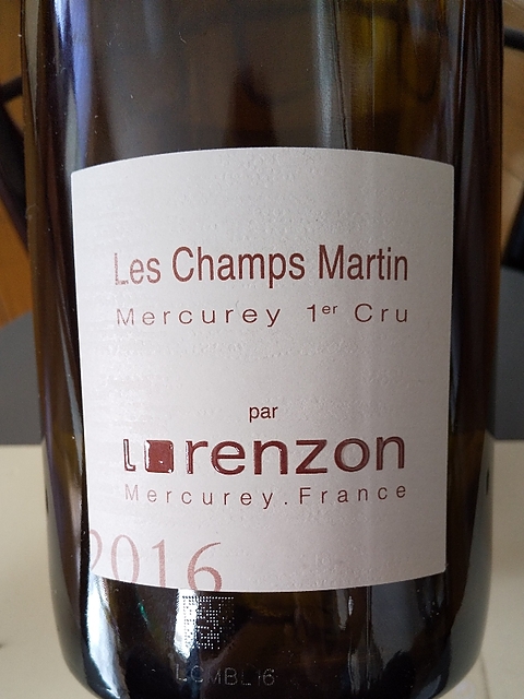 Lorenzon Mercurey 1er Cru Champs Martin Blanc(ロレンゾン メルキュレイ プルミエ・クリュ シャン・マルタン ブラン)