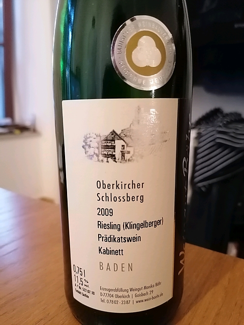 Weingut Bähr Oberkircher Schlossberg Riesling Kabinett feinherb