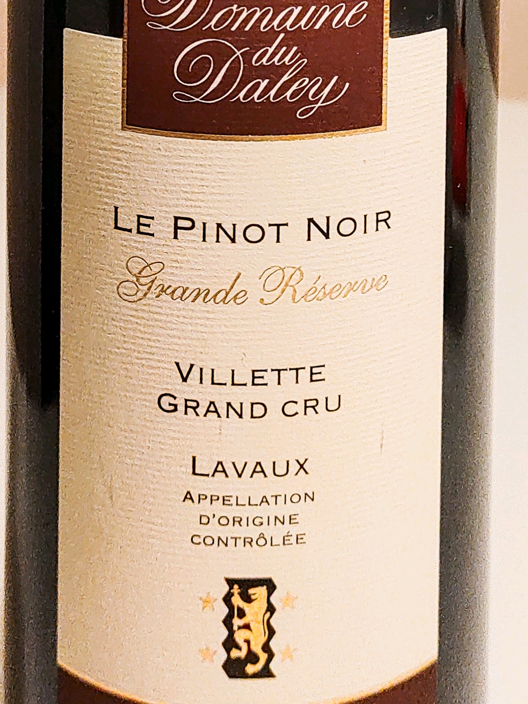 Dom. du Daley Le Pinot Noir Villette Grand | Vinica 無料の