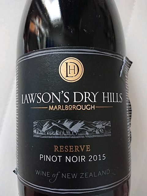 Lawson's Dry Hills Reserve Pinot Noir(ローソンズ・ドライ・ヒルズ リザーヴ ピノ・ノワール)