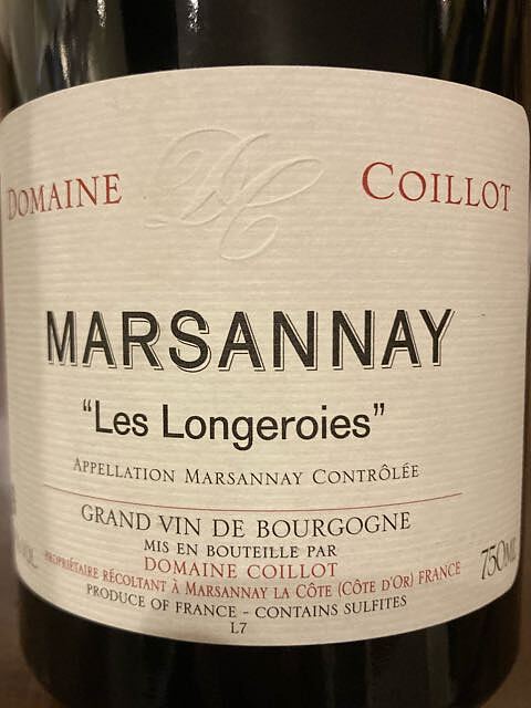 Dom. Coillot Marsannay Les Longeroies