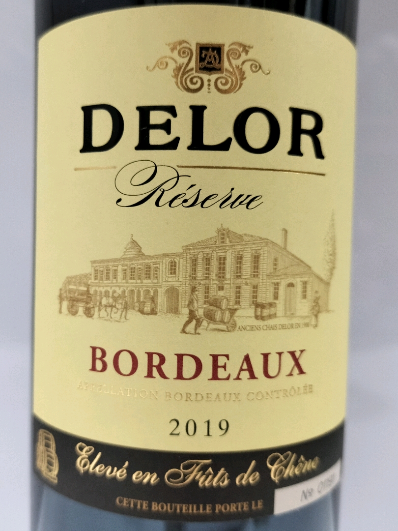 未開封　ボルドールージュ DELOR 1990年 フランスワイン デロー ボルドー ルージュ 赤 750ml Delor Bordeaux Rouge499704