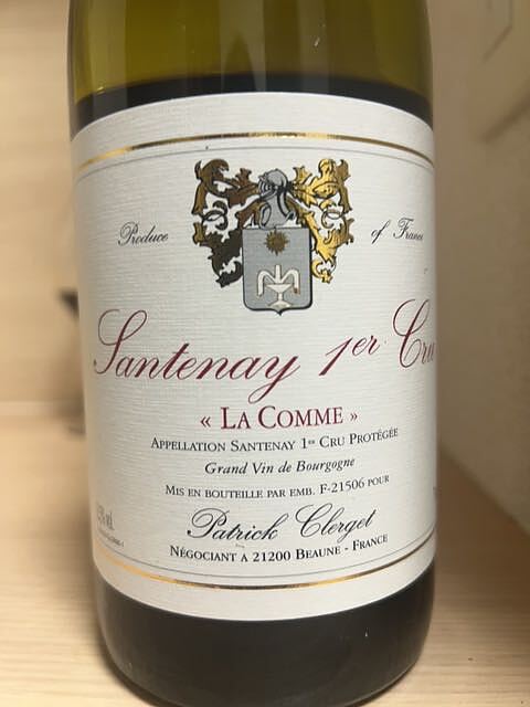 Patrick Clerget Santenay 1er Cru La Comme