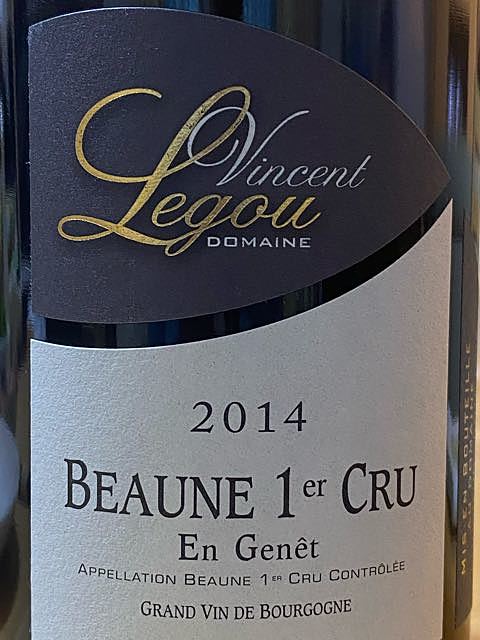 Vincent Legou Beaune 1er Cru En Genêt(ヴァンサン・ルグー ボーヌ プルミエ・クリュ アン・ジュネ)