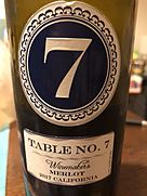 Table No. 7 Merlot(2017)