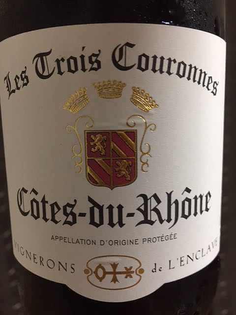 Les Trois Couronnes Côtes du Rhône Rouge(レ・トロワ・クロンヌ コート・デュ・ローヌ ルージュ)