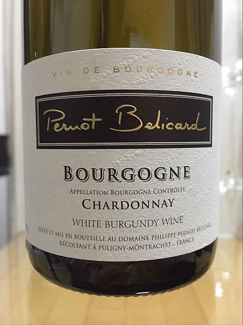 Pernot Bélicard Bourgogne Chardonnay(ペルノ・ベリカール ブルゴーニュ シャルドネ)