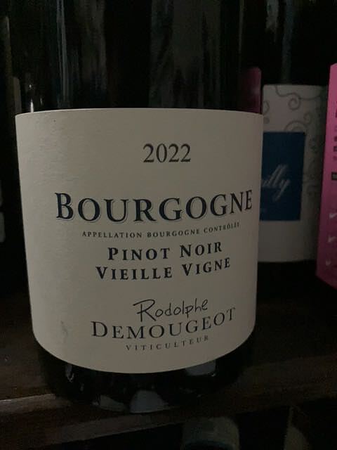 Rodolphe Demougeot Bourgogne Pinot Noir Vieille Vigne