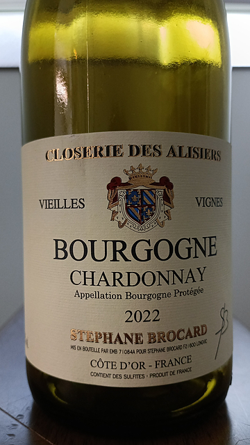 Closerie des Alisiers Bourgogne Chardonnay Vieilles Vignes(クロズリー・デ・アリズィエ ブルゴーニュ シャルドネ ヴィエイユ・ヴィーニュ)