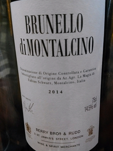 Berry Bros. & Rudd Brunello di Montalcino (La Màgia)(ベリー・ブラザーズ＆ラッド ブルネッロ・ディ・モンタルチーノ ラ・マージャ)