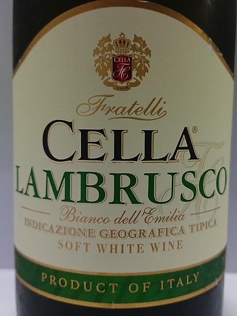 Fratelli Cella Lambrusco Bianco(フラテッリ・セラ ランブルスコ ビアンコ)