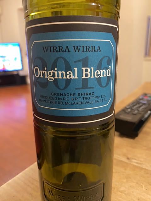 Wirra Wirra Original Blend 2016 Grenache Shiraz(ウィラ・ウィラ オリジナル・ブレンド グルナッシュ シラーズ)