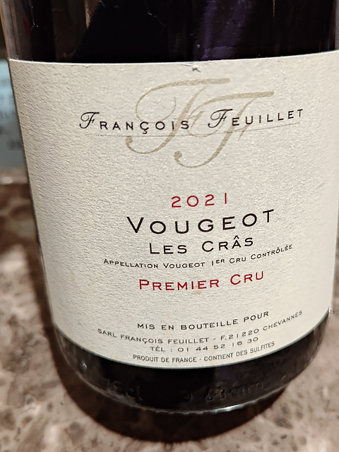 François Feuillet Vougeot 1er Cru Les Crâs