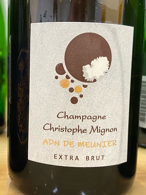 Christophe Mignon ADN de Meunier Extra Brut(クリストフ・ミニョン ADN・ドゥ・ムニエ エクストラ・ブリュット)