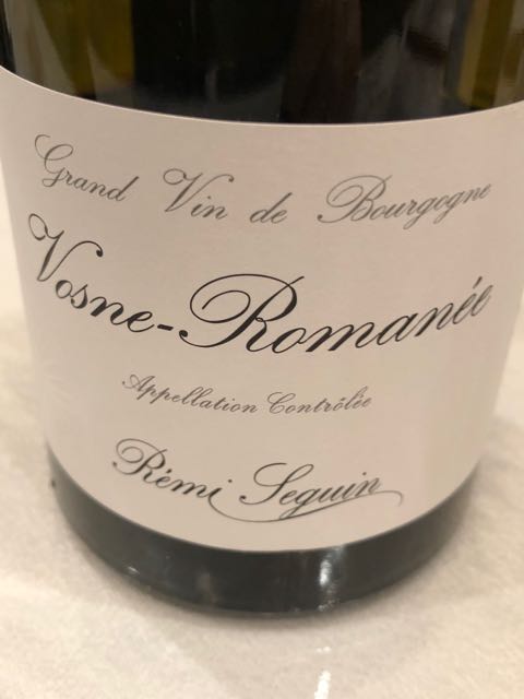 りんご　ヴォーヌロマネ Rémi Seguin Vosne Romanée(レミ・スガン ヴォーヌ・ロマネ