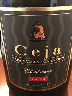 Ceja Chardonnay Napa Valley Carneros(セハ シャルドネ ナパ・ヴァレー カーネロス)