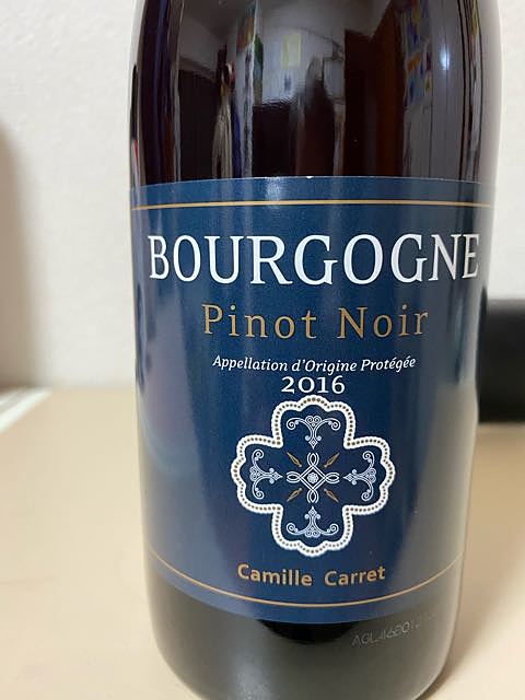 Camille Carret Bourgogne Pinot Noir(カミーユ・カレ ブルゴーニュ ピノ・ノワール)