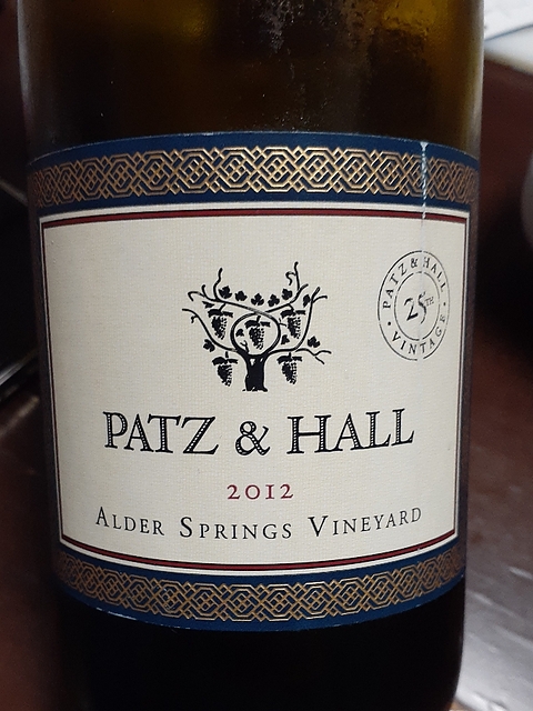Patz & Hall Alder Springs Vineyard Chardonnay(パッツ＆ホール アルダー・スプリングス・ヴィンヤード シャルドネ)