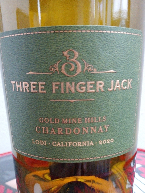 Three Finger Jack Gold Mine Hills Chardonnay(スリー・フィンガー・ジャック ゴールド・マイン・ヒルズ シャルドネ)